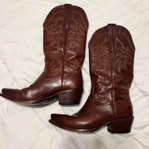 Tecovas Brown Leather Cowboy Boots